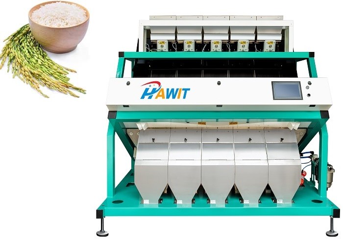 Máquina aferventada do classificador da cor do arroz da grão