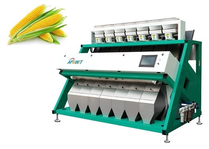 A imagem de alta velocidade pulsa máquina de classificação do milho